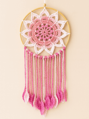 Mandala flor hojas