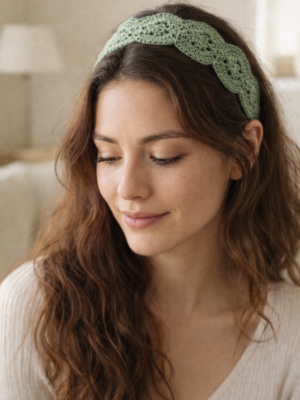 Diadema Ona | Hecha a mano a crochet | Accesorio artesanal